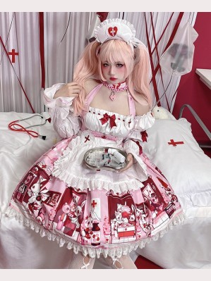 Doll Hospital Guro Lolita Dress JSK by Diamond Honey (DH325)
